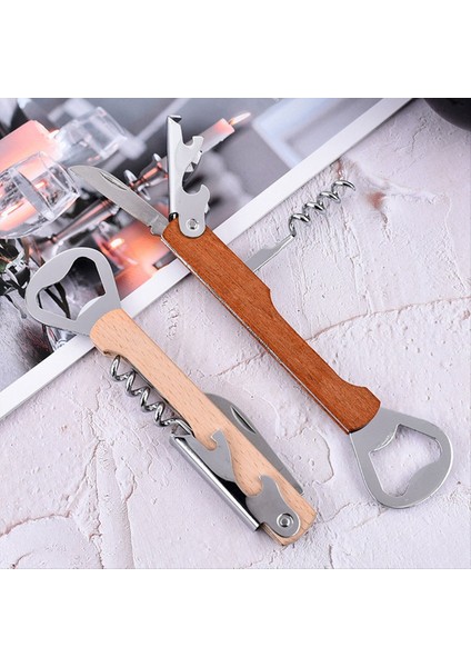 Paslanmaz Çelik Şarap Şişesi Açıcı, Bira Şişesi Açıcı, Şarap Bıçağı, Içecek Şişesi Açıcı Kayın (Yurt Dışından) modelleri