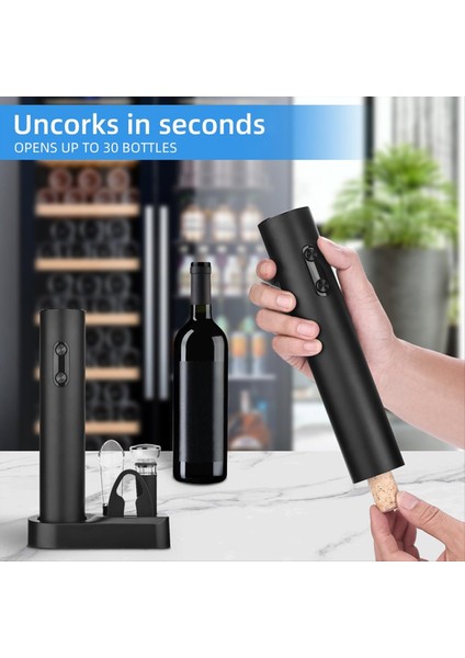 Elektrikli Şarap Açıcı Set Şarap Şişesi Açıcı Set Pil Şarap Elektrikli Açıcı Koruma Durdurucular Şarap Dispenser (Yurt Dışından) indirimleri