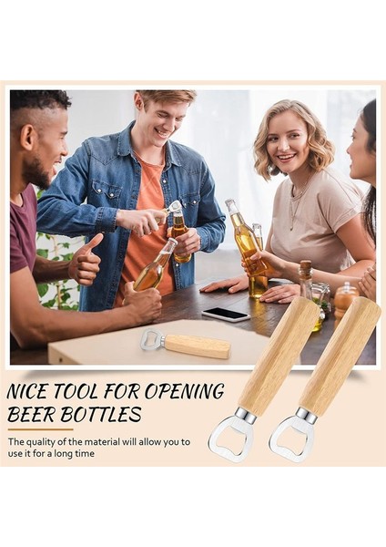 20 Pcs Paslanmaz Çelik Şişe Açıcı Barmen Ahşap Bira Açıcı Şarap Açıcı Şişe Açıcı Ahşap Saplı Dıy (Yurt Dışından) indirimleri