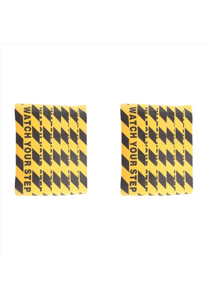 2x Üvey Kat Çıkarmaları Çıkartmalarınızı Izleyin 6X24 Inç Uyarı Işareti Çıkartma Çıkartma Kat Bant Anti Kayma Aşındırıcı Bant Çıkartma (Yurt Dışından) fiyatları