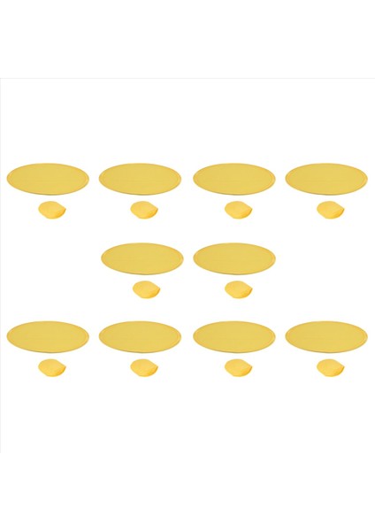 10X Katlanabilir Yuvarlak Fan-Sarı (Yurt Dışından)