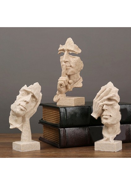 Benzersiz Düşünür Heykeli Soyut Maske Sanat Heykeli Aramıyor - Modern Yaratıcılar Sanat Tutkumları Için Ev Dekoru (Yurt Dışından) indirimleri