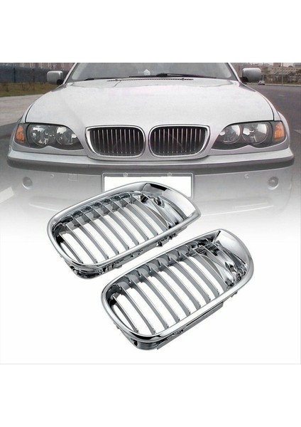 Otomobil Ileri Hava Grille Chrome Hayalet Maskesi Bmw E46 4 Door 2002-2005 51137030545 51137030546 (Yurt Dışından) indirimleri