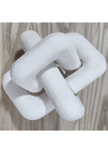 Boho Tarzı Ahşap Zincir Bağlantı Top Süsleri El Oymalı 3 Bağlantılı Zincir Sanat Zanaat Masa Süsü Evi Ofis Rustik Deco C (Yurt Dışından) fiyatları