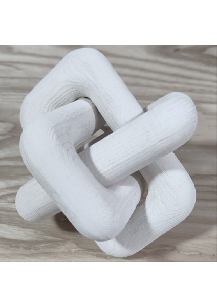 Boho Tarzı Ahşap Zincir Bağlantı Top Süsleri El Oymalı 3 Bağlantılı Zincir Sanat Zanaat Masa Süsü Evi Ofis Rustik Deco C (Yurt Dışından) modelleri