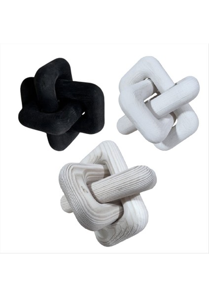 Boho Tarzı Ahşap Zincir Bağlantı Top Süsleri El Oymalı 3 Bağlantılı Zincir Sanat Zanaat Masa Süsü Evi Ofis Rustik Deco C (Yurt Dışından) fırsatları