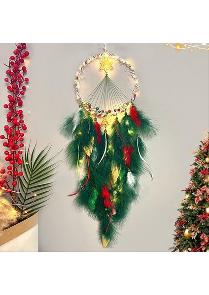Yıldızlar Dream Catcher Işıklarla El Yapımı Dreamcatcher Asma Dekorasyon Ev Duvar Dekorasyon El Sanatları Süsleme (Yurt Dışından) fırsatları