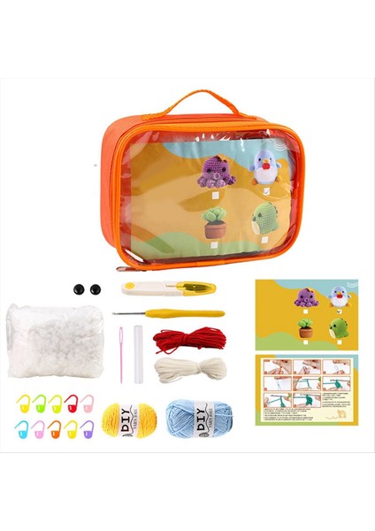 Yeni Başlayanlar Tığ Işi Kiti Hayvanlar Tığ Işi Kiti Starters Için Talimatlar ve Video Öğreticileri ile Çeşitli Aksesuarlar Içerir B (Yurt Dışından) modelleri