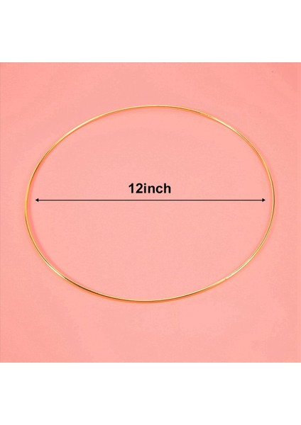 30 cm 30 cm Büyük Metal Çelenk Çelenk Püskül Altın Zanaat Yüzüğü Diy Düğün Çelenk Dekorasyon (Yurt Dışından) fırsatları