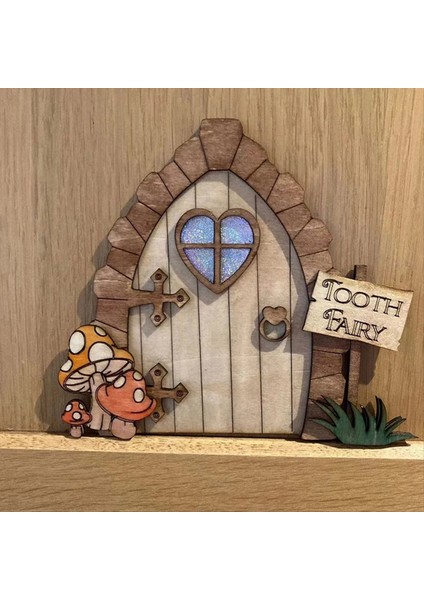 2pcs Mini Ev Dekorasyonları Ahşap Peri Kapı Peri Masalı Kapı Kapısı Dekorasyon Zanaat Süsleri E (Yurt Dışından) indirimleri