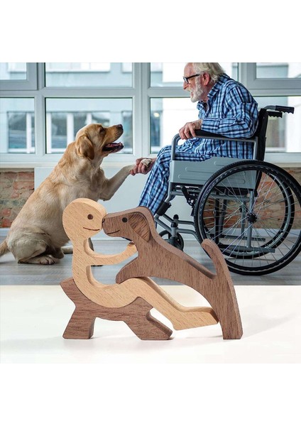 El Yapımı Ahşap Heykel Köpek Ahşap Oyma Süsleri Ev Ofis Oturma Odası Için Küçük Zanaat Figürin Ahşap (Yurt Dışından) indirimleri