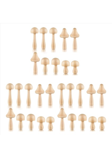 30 Adet Büyük Boyutlar Bitmemiş Ahşap Boyasız Ahşap Sanat ve El Sanatları Projeleri Dekorasyonu (Yurt Dışından)