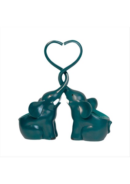 Ev Bahçesi Fil Etli Ekici Pot Çift Fil Süslem Karikatür Çift Fil Eşi Ezcılar C (Yurt Dışından)