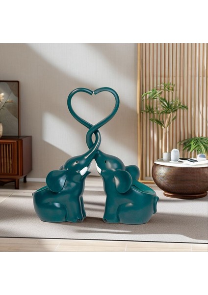 Ev Bahçesi Fil Etli Ekici Pot Çift Fil Süslem Karikatür Çift Fil Eşi Ezcılar C (Yurt Dışından) fırsatları