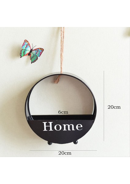 Duvar Asılı Çiçekler Ekici Bitki Saksı Dekor Modern Bitki Vazo Konteyner Tutucu Asılı Saksı Siyah (Yurt Dışından) fiyatları