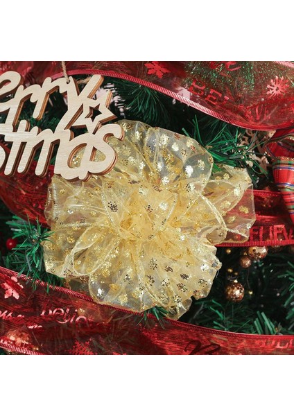 Noel Ağacı Şeridi 6 Rulolar Noel Ağacı Için 36 Mahsul Dekorasyon Kablolu Şerit Çelenkler Için Kablolu Şerit Topper Yay Yapımı C (Yurt Dışından) modelleri