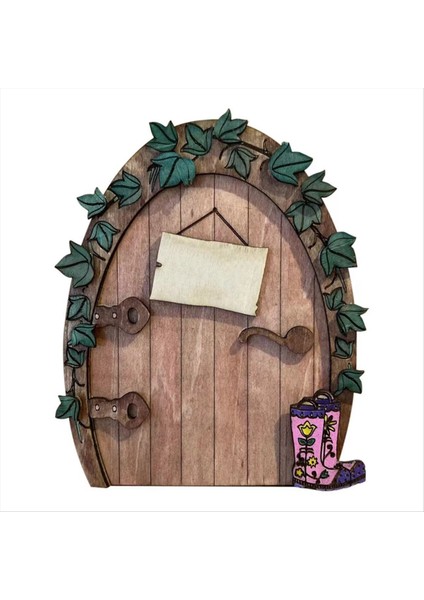 Karikatür Ahşap Mini Diy Kapı Peri Masalı Kapı Kapısı Dekorasyon Bahçesi Avlu Dekoru Peri Kapı El Sanatları 1 (Yurt Dışından) indirimleri