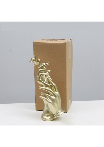 Yaratıcı Düğün Sevgililer Günü Hediye Moda-Ev Dekor Reçine Elleri Çiçek Heykeli Eller Gül Heykel (Yurt Dışından) modelleri