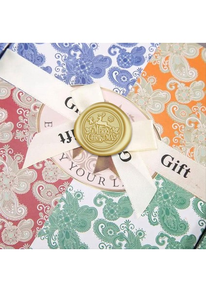 4pcs Noel Balmumu Mühür Damgası Bakır Kafa Ahşap Kaplama Damgası Kiti Zarf Hediye Partisi Davetiyesi Dekorasyon (Yurt Dışından) indirimleri