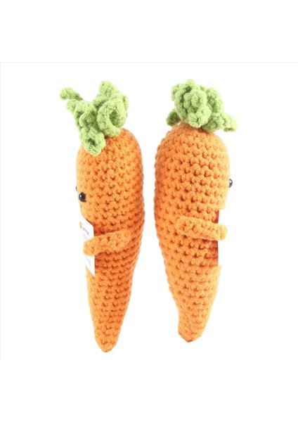 2pcs Komik Pozitif Hediyeler Mini Örgü Bebek Pozitif Kartlı Sevimli Pozitif Hediyeler Yetişkin Çocuklar Için Doğum Günü Havuç (Yurt Dışından) indirimleri