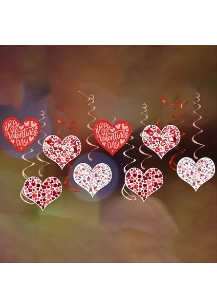 Sevgililer Günü Dekorasyon Kalp Spiral Etiketleri Sevgililer Günü Partisi Dekorasyonu Aşk Spiral Asma Dekorasyonu (Yurt Dışından) fiyatları