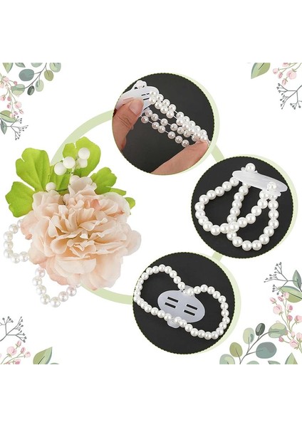 48PCS Elastik Inci Bilek Bantları Korsage Aksesuarları Düğün Bileği Diy Yapay Çiçekler Düğün Plaj Partisi Için Dekor (Yurt Dışından) fırsatları