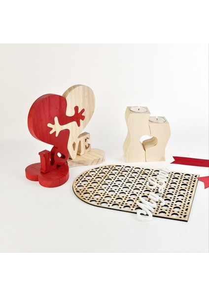 &quot Aşk&quot Ahşap Bulmaca Bloğu Dekoratif Süs Heykeli Ahşap Süslemeler (Yurt Dışından) modelleri