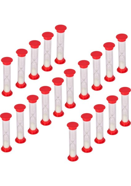 30 Sn Kum Zamanlayıcı Kum Saati Kum Camı Saat Geri Sayım Dökme Oyuncak Set Zamanlayıcılar Çocuk Oyunları Paketi 20 (Beyaz Kum) (Yurt Dışından)