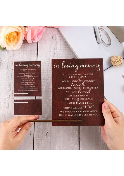 Sevgi Dolu Hafıza Düğün Işareti Resepsiyon Için Düğün Ahşap Süslemeler Düğün Için Anma Tablo Işareti (Yurt Dışından) fiyatları