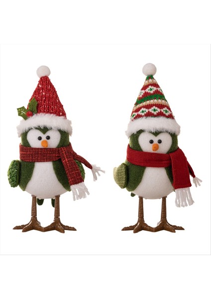 Noel Süslemeleri Noel Işıkları Kuş Bebek Süsleri Yaratıcı Atmosfer Dekorasyon Bebek Hediyeleri Çok Molor Şapka (Yurt Dışından)