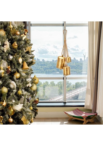Noel Çan Rustik Noel Dekor Vintage Style Pirinç Shabby Chic Seconations Seti 3 (Yurt Dışından) indirimleri