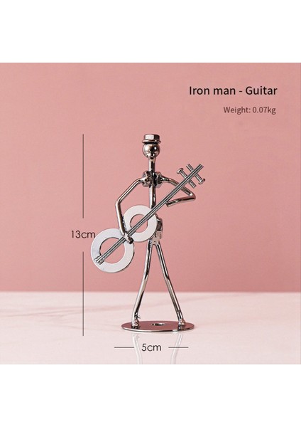 Küçük Iron Art Müzisyen Yaratıcı Müzik Grubu El Sanatları Ev Ofis Masası Dekorasyon Doğum Günü Hediyesi 8 Paket Masa Süsleri (Yurt Dışından) fırsatları
