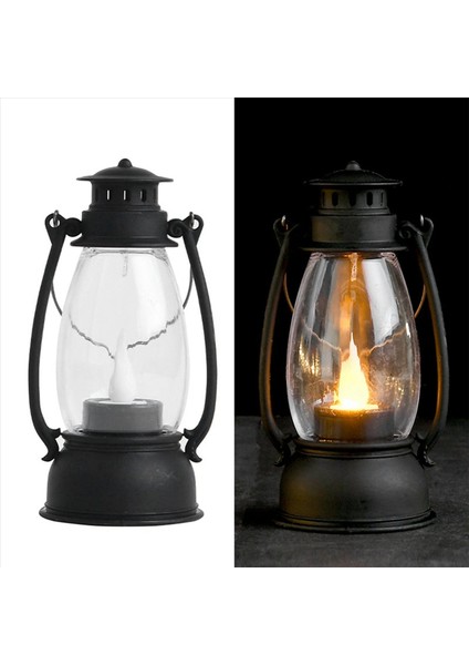 Vintag Mum Fenerler Iç Mekan Için 24 Pccs Mini Fener Talıtım Mumları ile Küçük Asma Fenerler Ev Dekoru Siyah (Yurt Dışından) fırsatları