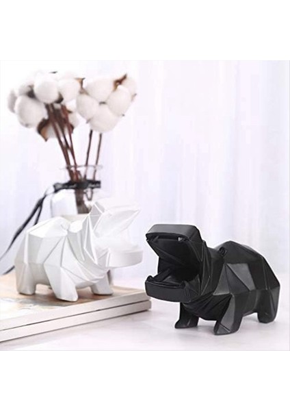 Hippo-Olası Reçine Heykel Sanat Masası Kitaplık Şarap Dolabı Şans ve Zenginlik Reçine Süsleri Beyaz Çekmek Için (Yurt Dışından) modelleri