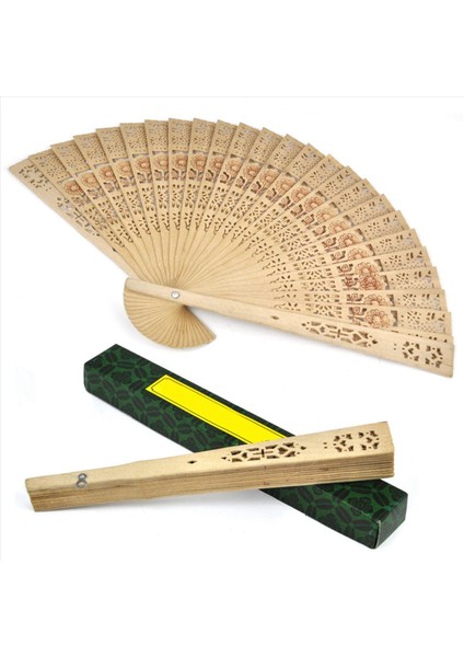 6x Bayanlar Ahşap Sandal Ağacı El Fan Düğün/ Doğum Günü Partys (Yurt Dışından) fiyatları