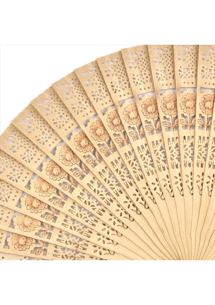 6x Bayanlar Ahşap Sandal Ağacı El Fan Düğün/ Doğum Günü Partys (Yurt Dışından) fırsatları