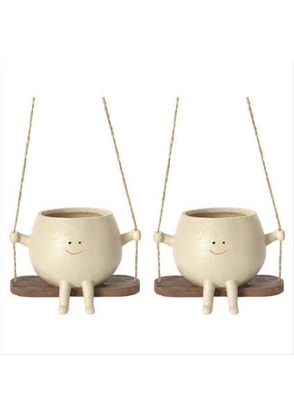 Salıncak Yüz Ekici Kaplar Sevimli Duvar Asma Reçine Çiçek Kafa Ekicileri Kapalı ve Dış Mekan Sulu Meyveler/kaktüs Sepeti (Yurt Dışından)