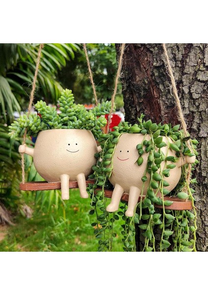 Salıncak Yüz Ekici Kaplar Sevimli Duvar Asma Reçine Çiçek Kafa Ekicileri Kapalı ve Dış Mekan Sulu Meyveler/kaktüs Sepeti (Yurt Dışından) fiyatları