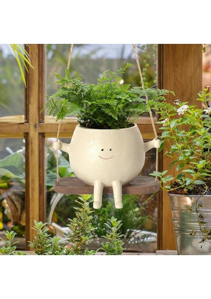 Salıncak Yüz Ekici Kaplar Sevimli Duvar Asma Reçine Çiçek Kafa Ekicileri Kapalı ve Dış Mekan Sulu Meyveler/kaktüs Sepeti (Yurt Dışından) indirimleri