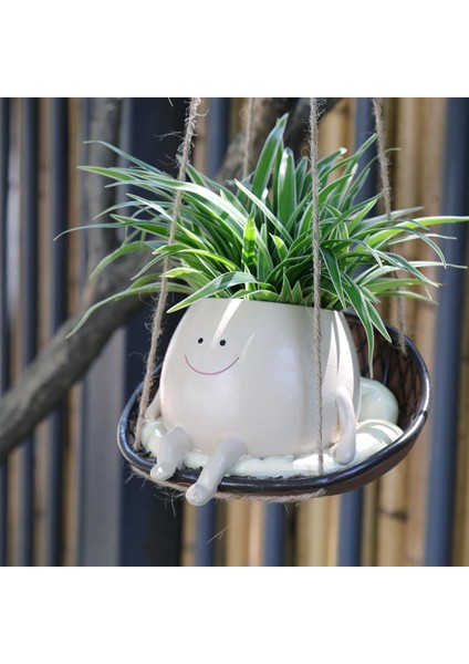 Asma Salıncak Sandalye Ekici Pot Kapalı Açık Bitki Baş Reçine Saksusu Için Yüz Ekici Ana Günü Için Hediye (Yurt Dışından) indirimleri