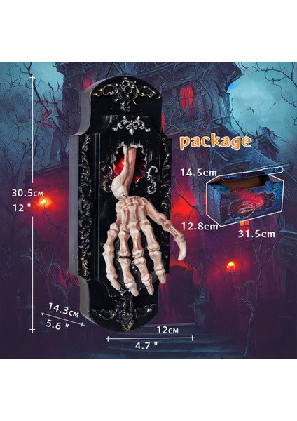 Cadılar Bayramı Dekoratif Kapı Zil Otomatik Sensör Kapı Zili Ürkütücü Sesli Perili Kapı Zili ve Çocuklar Için Püskürtme (Yurt Dışından) indirimleri