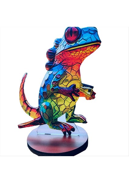 Masaüstü Süslü Çift Taraflı Çok Molor Tarzı Ev Dekorasyonu Kertenkele (Yurt Dışından)