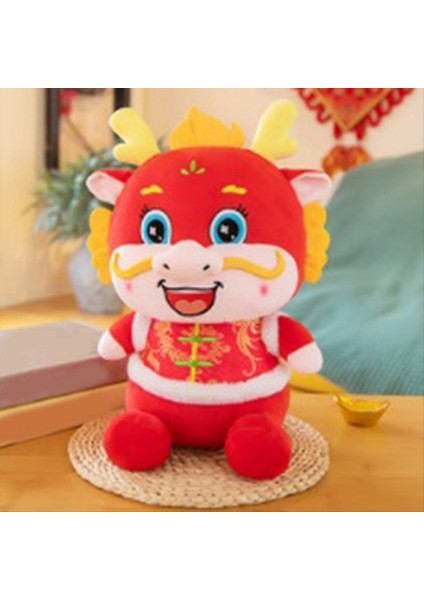 2024 Çin Yeni Yılı Ejderha Peluş Maskot Dragon Bebek Dolgulu Hayvan Zodyak Ejderha Oyuncak Çin Yeni Yılı Dekorasyonu (Yurt Dışından) modelleri