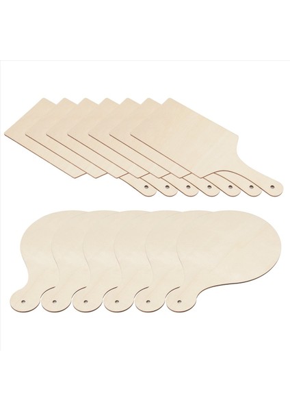 12PCS Mini Ahşap Kesme Tahtaları Tutamalı Ahşap Kesme Tahtası Ev Mutfak Yemek Dekoru Için Bitmemiş Tahsiler (Yurt Dışından) fiyatları
