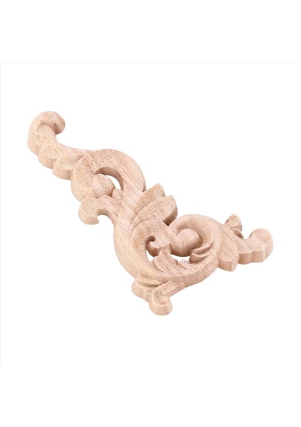 Ahşap Oyulmuş Çıkart Köşesi Onlay Aplike Kapı Duvar Dekor 12*6cm Boyasız (Yurt Dışından) fiyatları