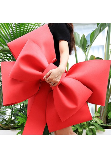 Dekorasyon Büyük Bow Dükkanı Düğün Kemeri Dekoru Doğum Günü Partisi Prop Festivity Durum Diy Kırmızı Aksesuarlar L F (Yurt Dışından) indirimleri