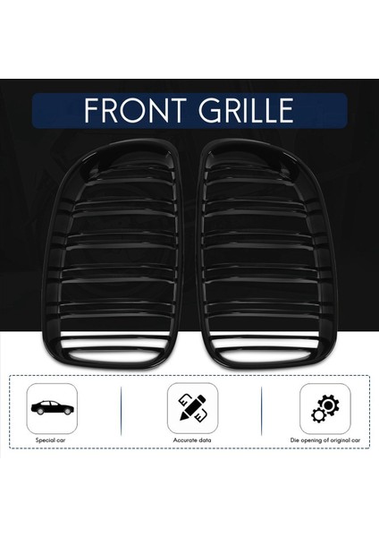 6x Parlak Siyah Çift Sıslar Bmw E81 E87 E82 E88 120I 128I 130I 135I Seçilen 2007-2011 (Yurt Dışından) modelleri