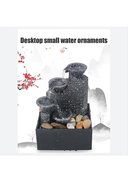 2pcs Masa Üstü Şelale Dekoru Gevşeme Meditasyonu Masaüstü Çeşme Peyzaj Süsleri (Yurt Dışından) fiyatları
