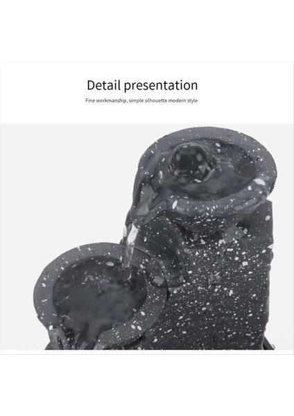 2pcs Masa Üstü Şelale Dekoru Gevşeme Meditasyonu Masaüstü Çeşme Peyzaj Süsleri (Yurt Dışından) modelleri