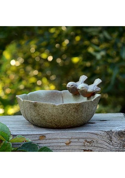 2x Seramik Doğum Banyoları Bahçe Dekoru Doğum Besleyici Seramik Akvaryum Retro Kaplama Kuş Besleyici (Yurt Dışından) fırsatları